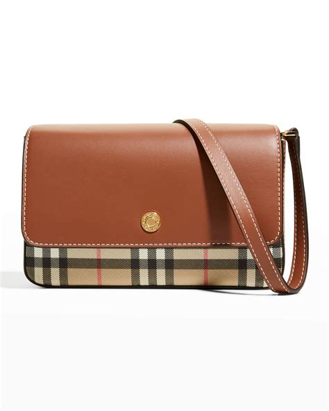 mini canvas check crossbody bag burberry|check leather crossbody bag.